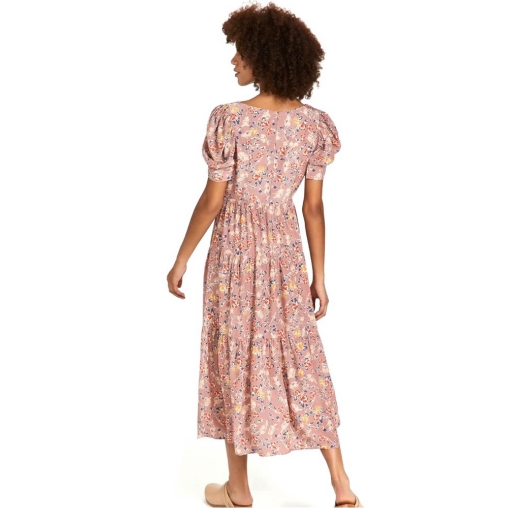 NEW YUMI KIM PINK FLORAL PRINT MIDI DRESS - Picture 7 of 9